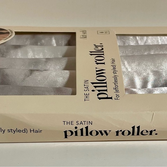 NWT Kitsch Satin Pillow Rollers - Soft Rollers for all hair types, 6pc Marble - Picture 9 of 11